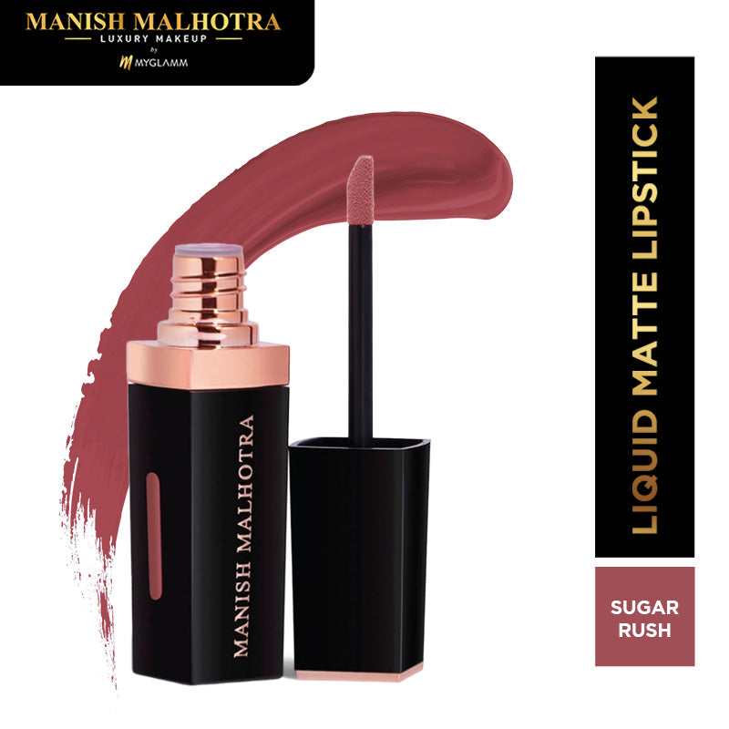Manish Malhotra Beauty By MyGlamm Liquid Matte Lipstick-Sugar Ruse-7gm