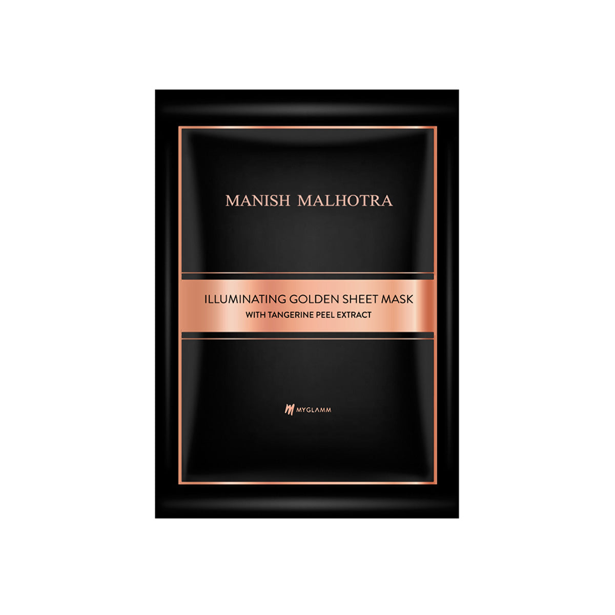 Manish Malhotra Beauty By MyGlamm Illuminating Golden Face Sheet Mask With Tangerine Peel Extract-20gm