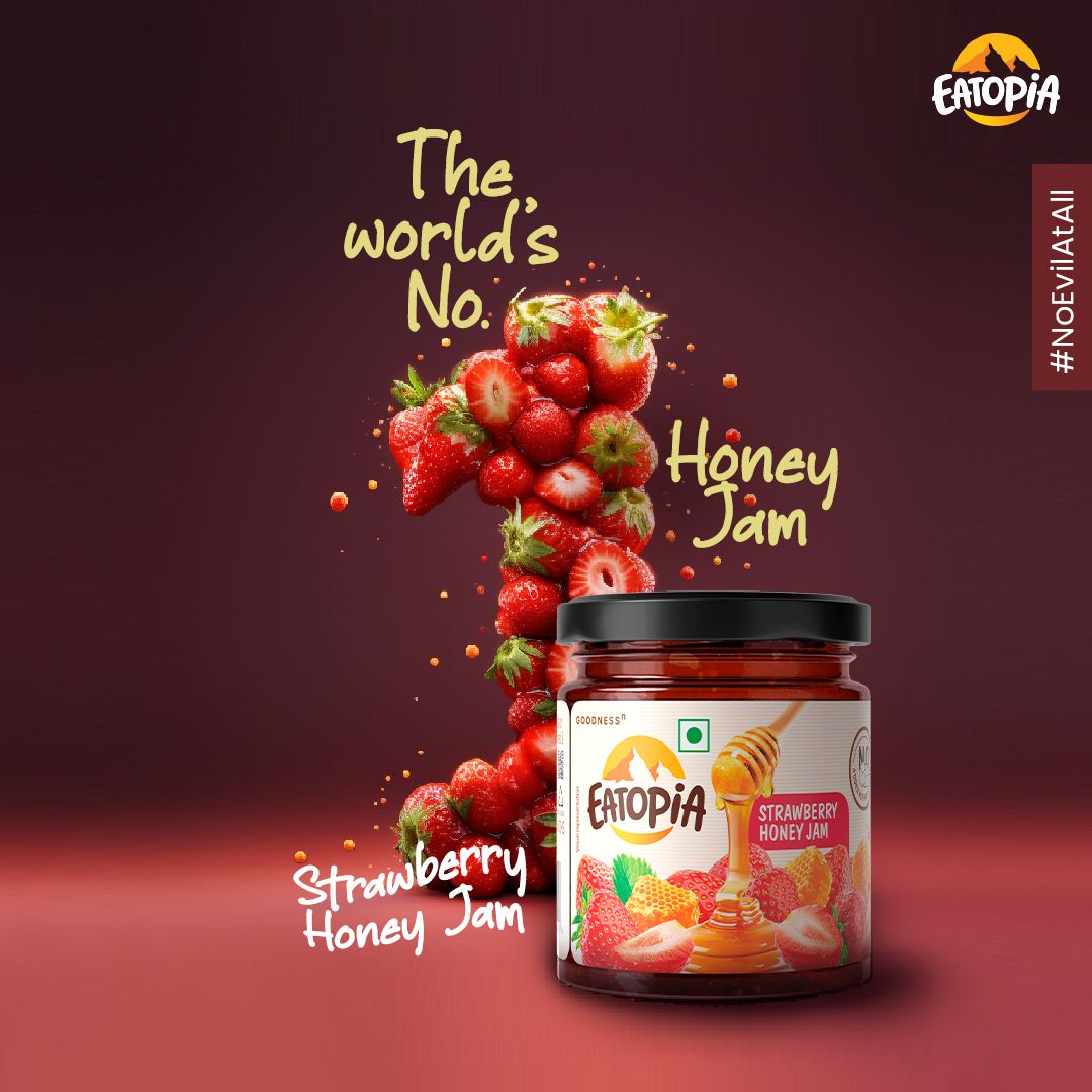 Eatopia Strawberry honey jam + Nut pops -50g (free)