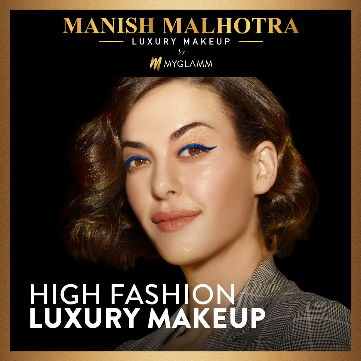 Manish Malhotra Beauty By MyGlamm Precision Liquid Eyeliner-Blue Sapphire-1gm