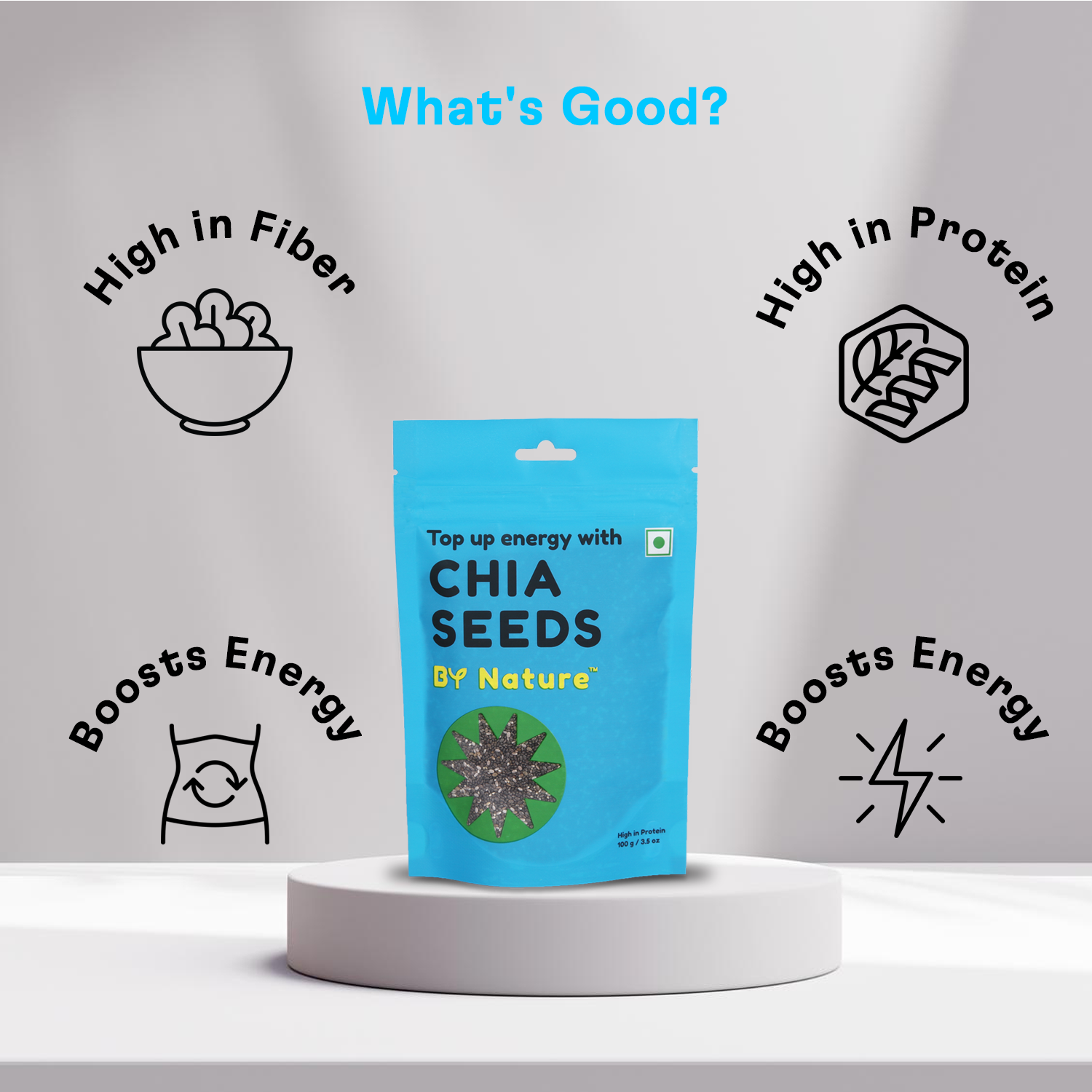 By Nature Premium Chia Seeds, 250g