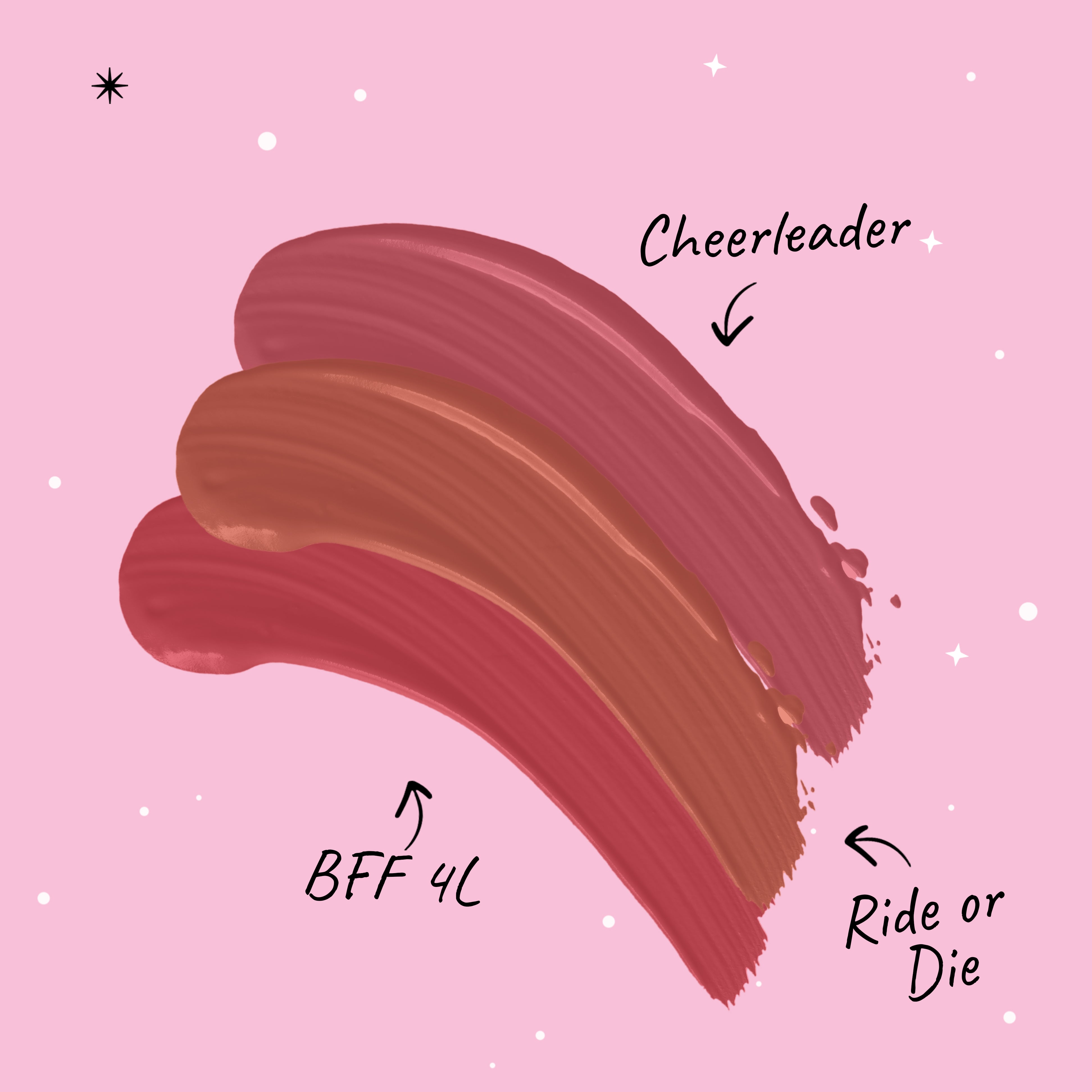MyGlamm POPxo Makeup Homegirls Liquid Lipstick kit-Cheerleader, Ride or Die, BFF 4L-1.5g x 3gm