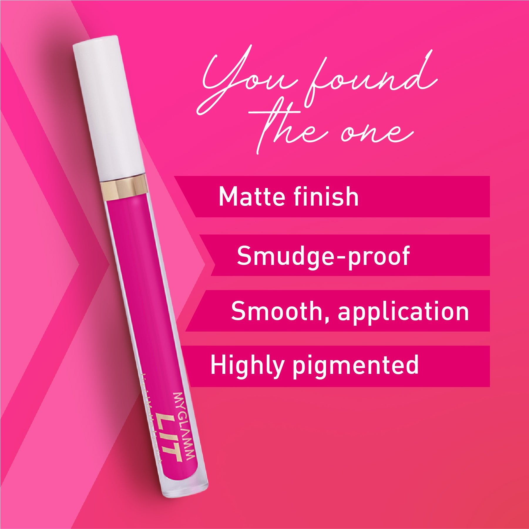 MyGlamm LIT Liquid Matte Lipstick-Pinky promise-3ml