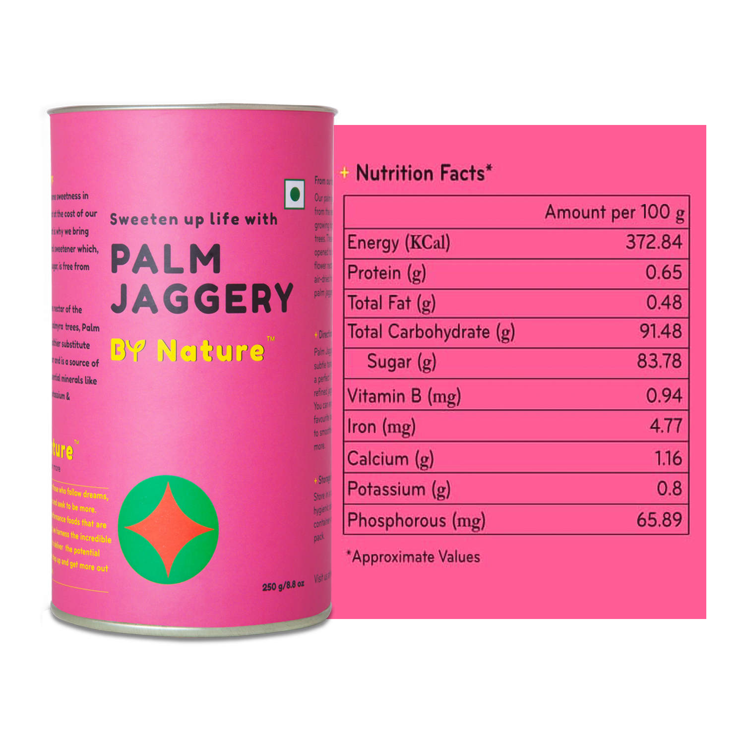 By Nature Palm Jaggery, 250g