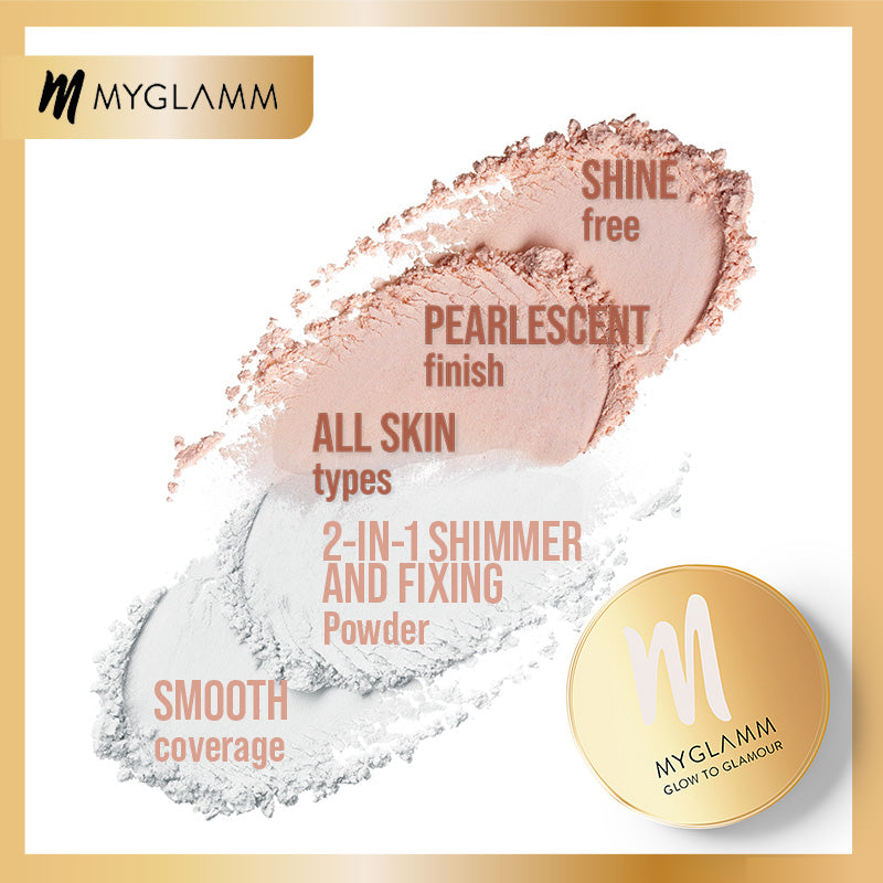 MyGlamm Glow To Glamour Shimmer And Fixing Powder-20gm
