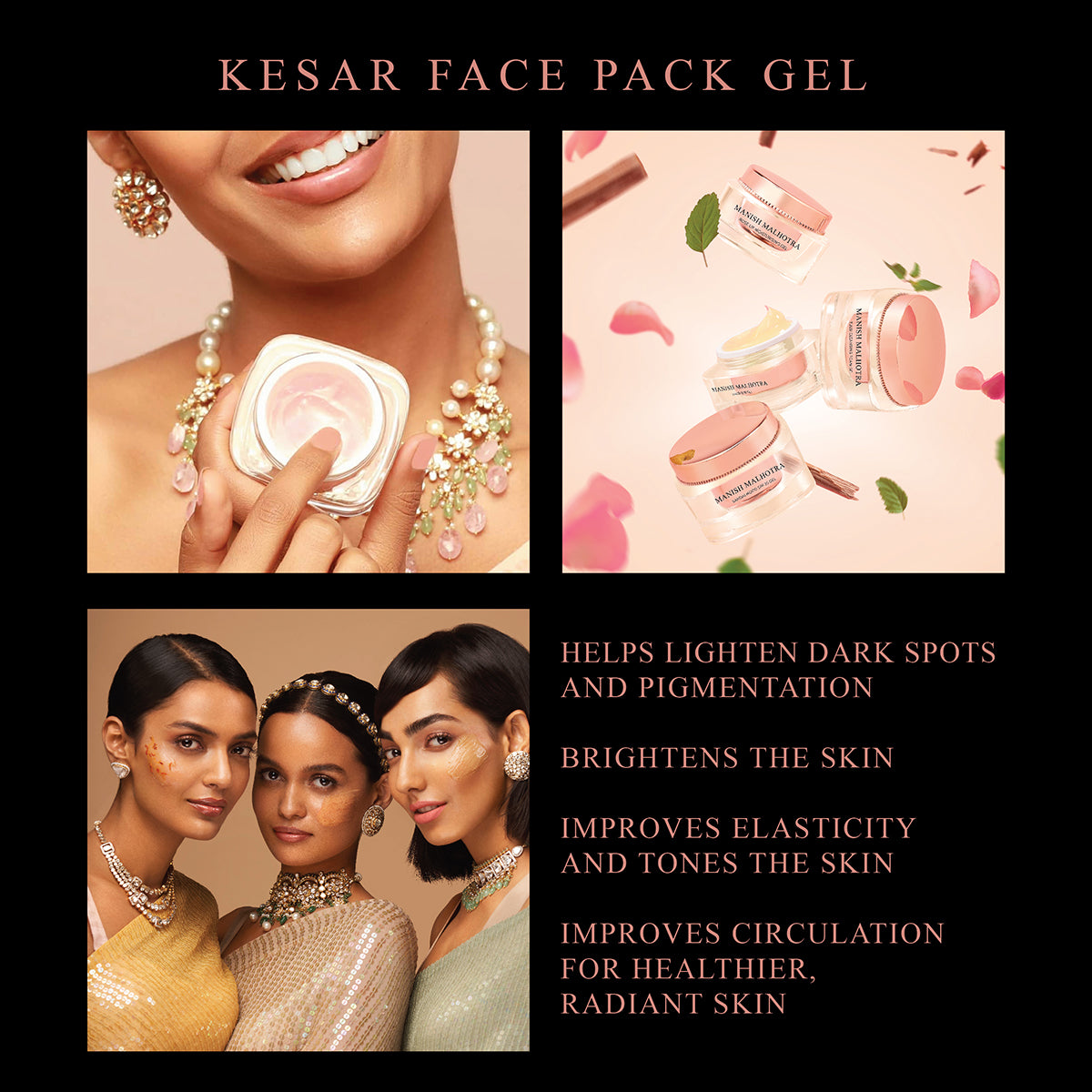 Manish Malhotra Beauty By MyGlamm Kesar Face Pack Gel-50gm