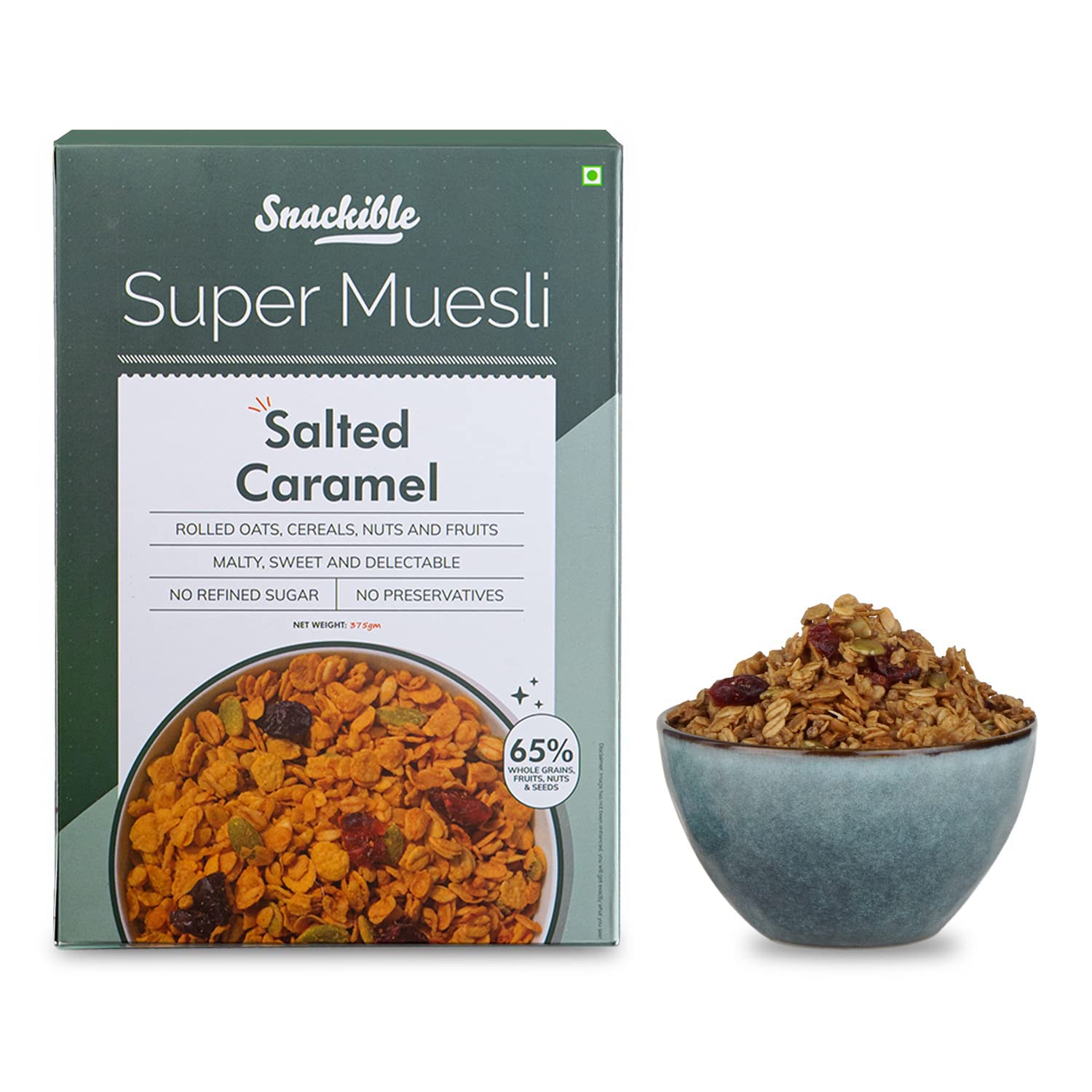 Snackible Salted Caramel Muesli - 375gm