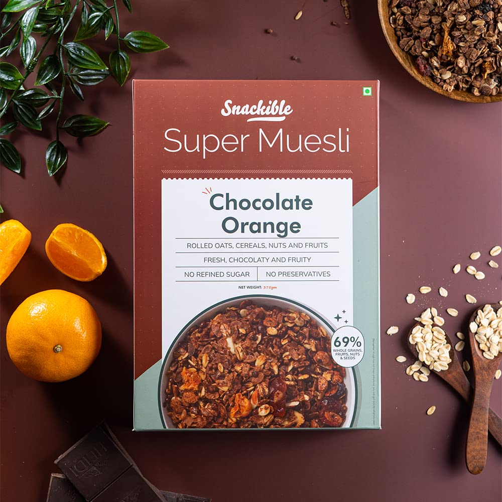 Snackible Chocolate Orange Muesli - 375gm
