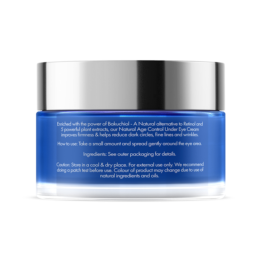 The Moms Co Natural Age Control Under Eye Cream l Reduce Fine Lines, Wrinkles & Dark Circles l Anti Ageing with Natural Retinol and Niacinamide (25 gm