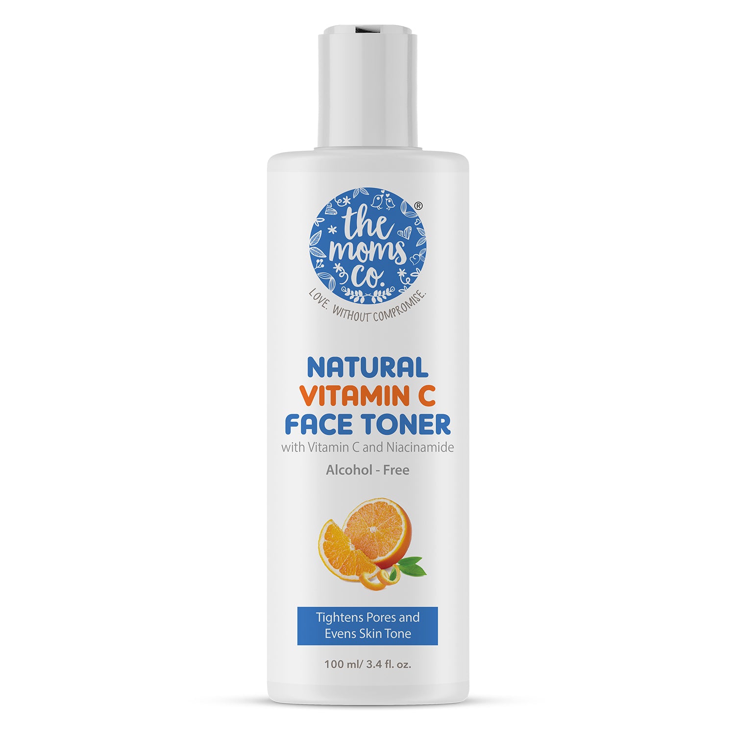 The Moms Co. Natural Daily Vitamin C Face Toner| Alcohol-free l Tighten Pore l Even-Tone-Hydrate Skin (100 ml)