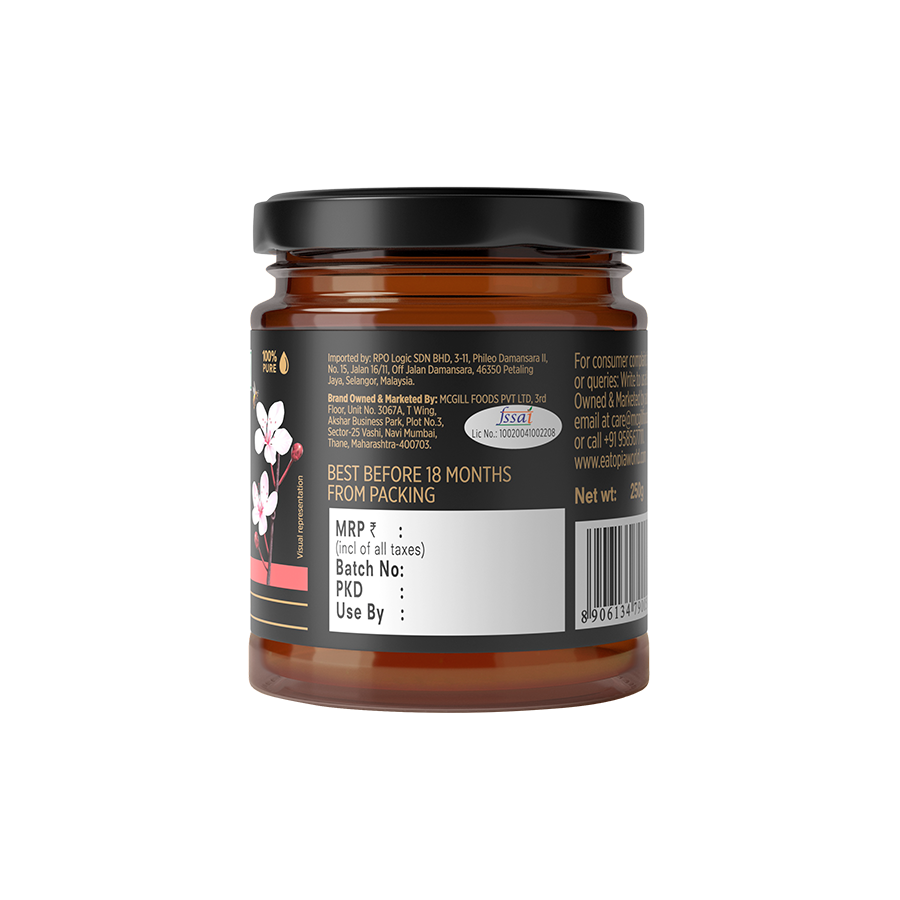 Eatopia 100% Pure Natural Honey Litchi Flower Monofloral Honey | No added Sugar | No Chemicals