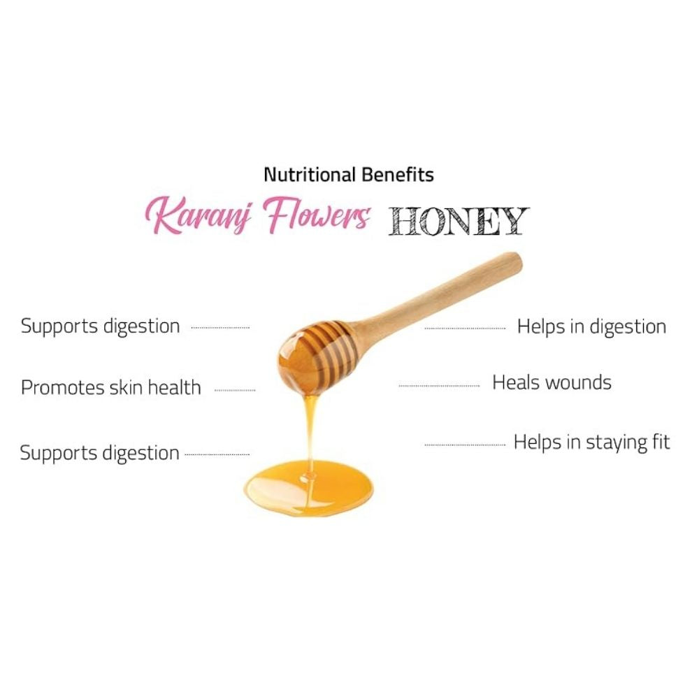 Eatopia 100% Pure Natural Honey Karanj Flower Monofloral Honey | No added Sugar | No Chemicals