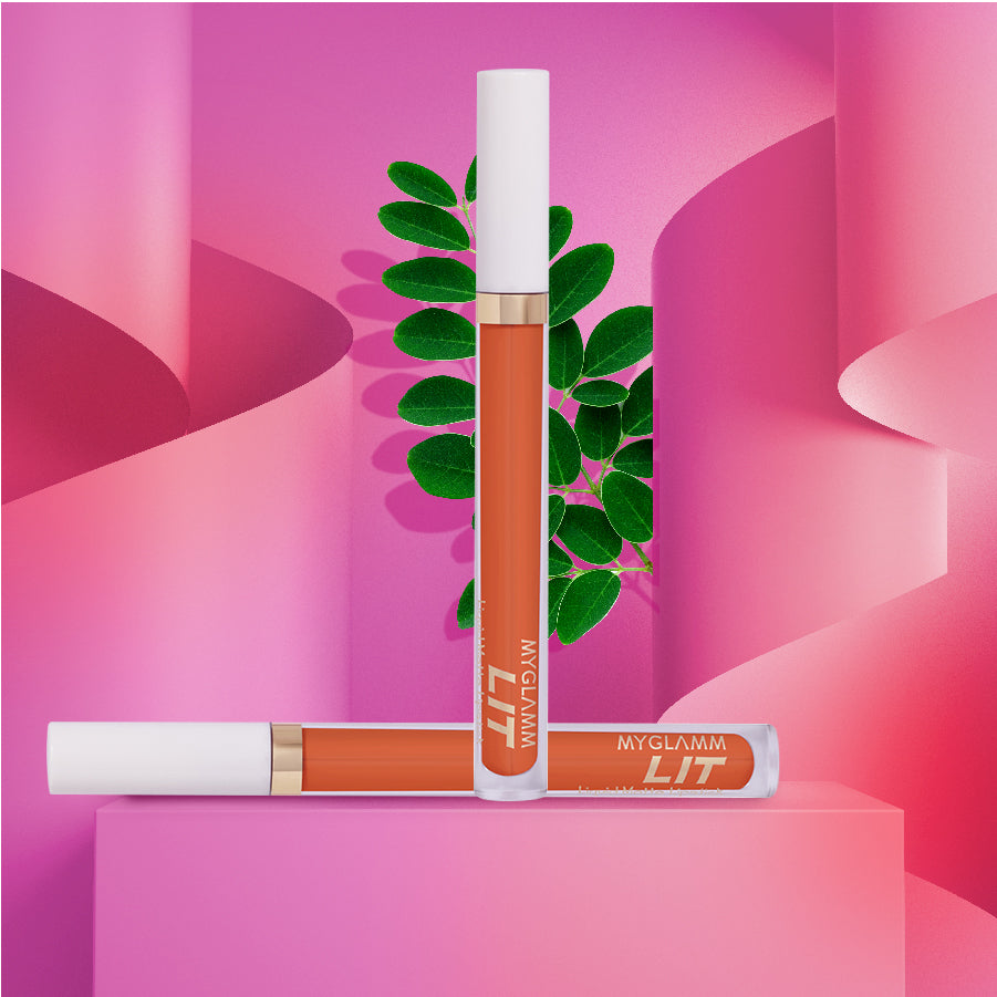 MyGlamm LIT Liquid Matte Lipstick-Perk Up-3ml