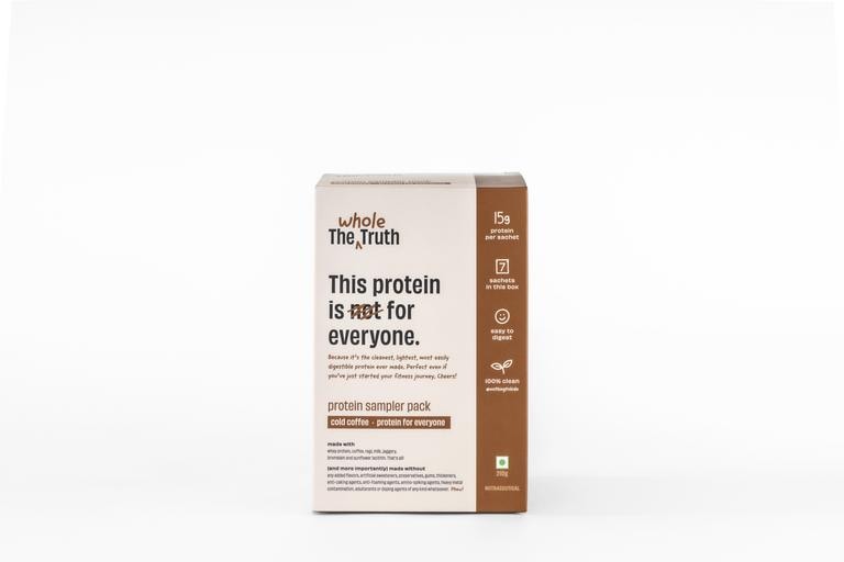 The Whole Truth Whey Protein Powder Cold Coffee - Sampler Pack (15g protein)