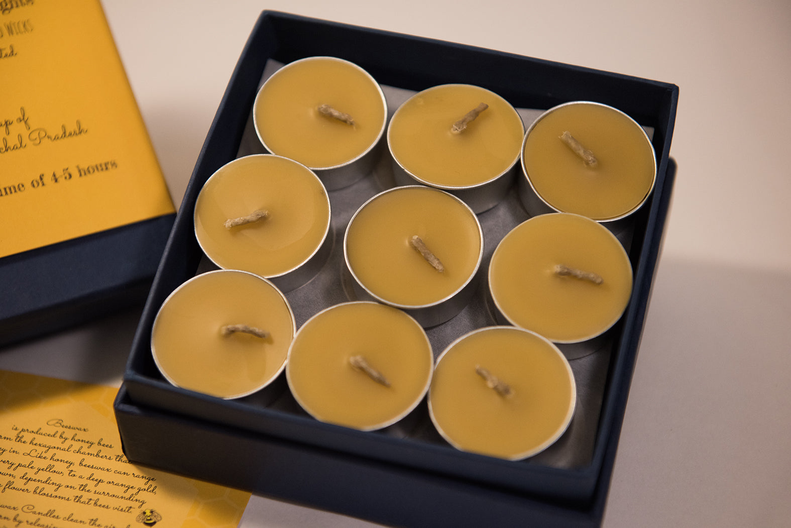 Tenacious Bee Tealight Candles | Set of 18