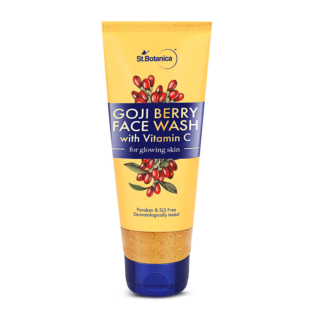 St.Botanica Goji Berry Face Wash, 100ml with Goji Berry, Vitamin C & Dragonfruit | For Clear, Even-Toned Skin | Paraben Free, Cruelty Free & Vegan