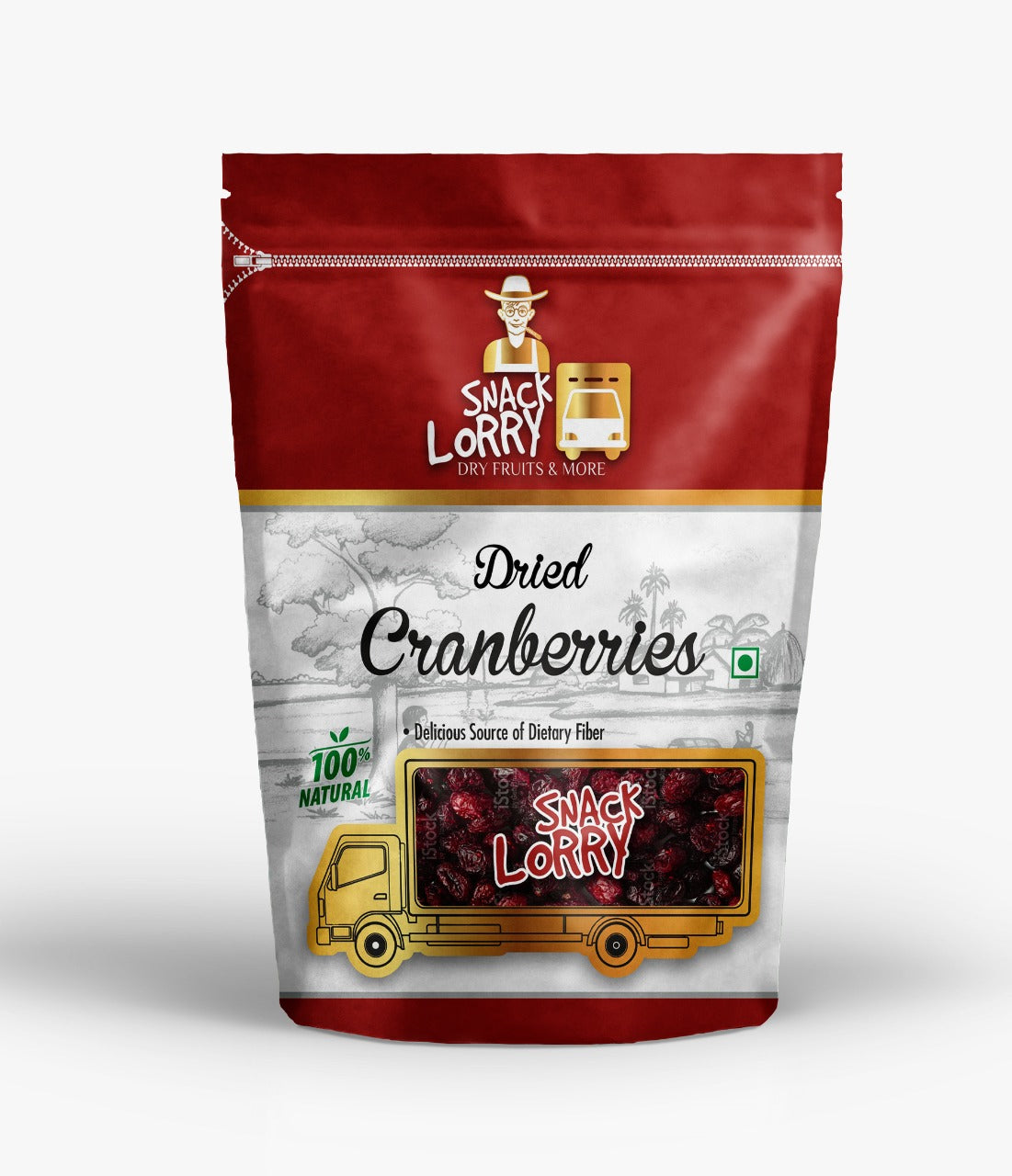 Snacklorry dried cranberries | 200g