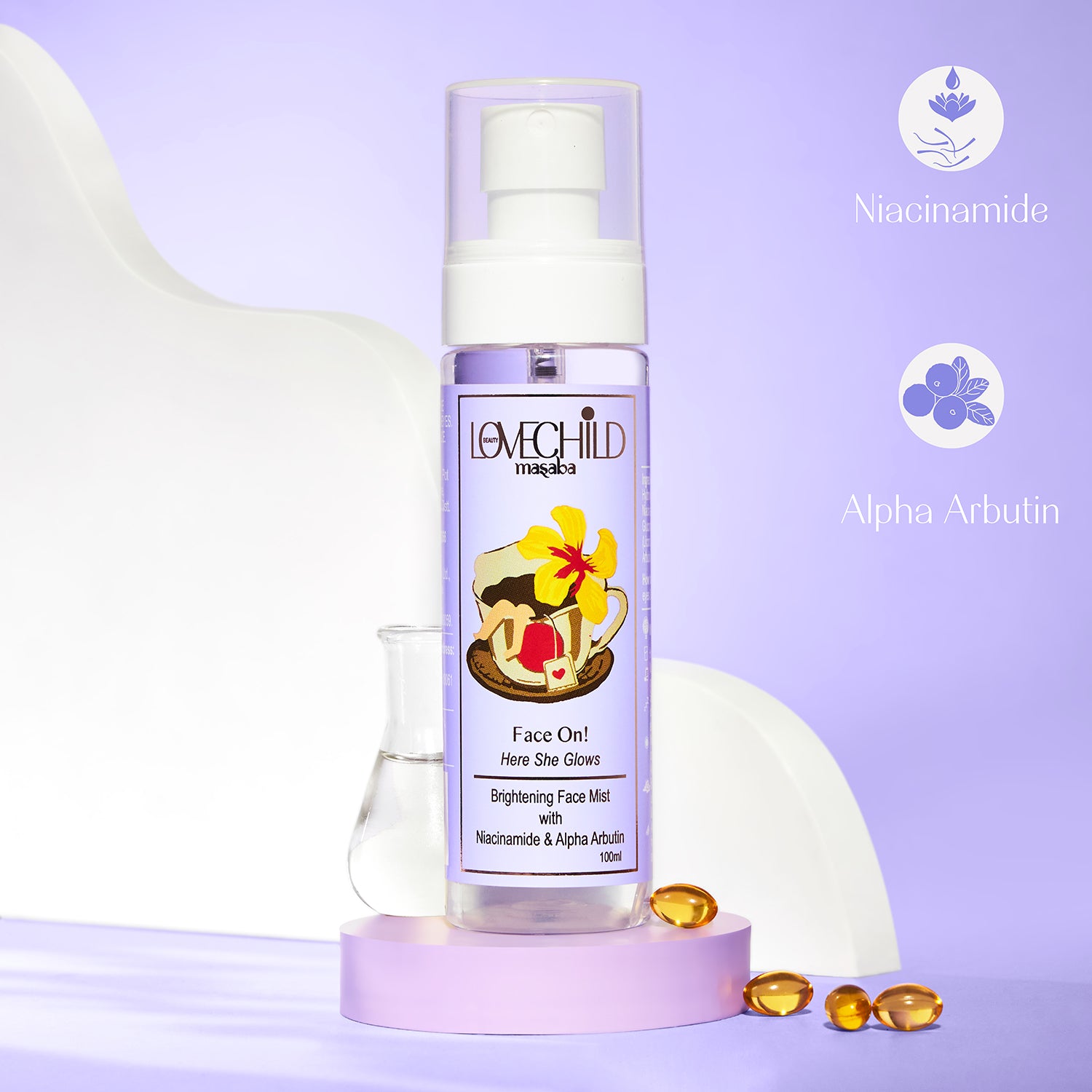 LoveChild Masaba - Face On! - Here She Glows! - Brightening Face Mist