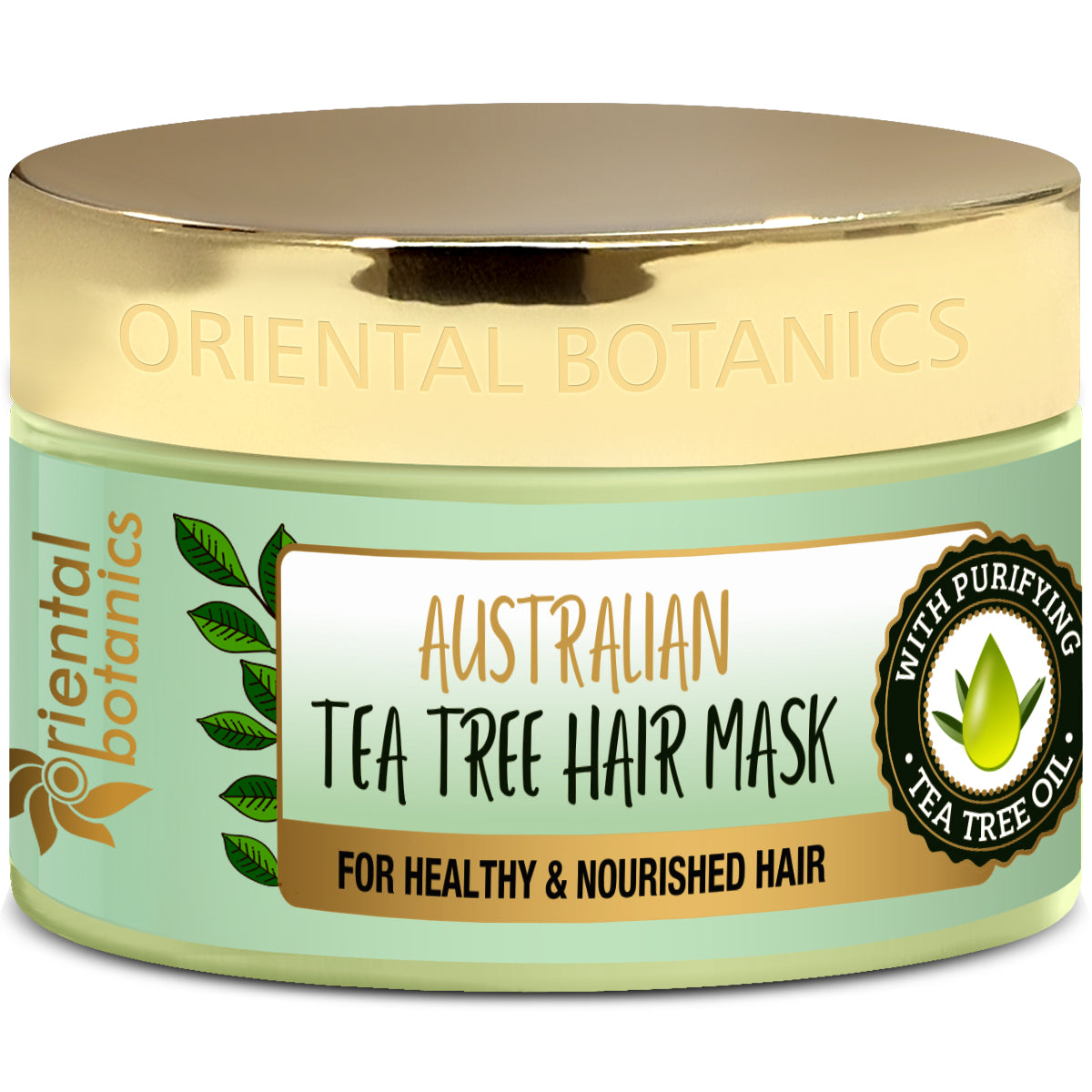 Oriental Botanics Australian Tea Tree Hair Mask For Healthy and Nourished Hair - No Sls/Sulphate, Paraben, 200 ml