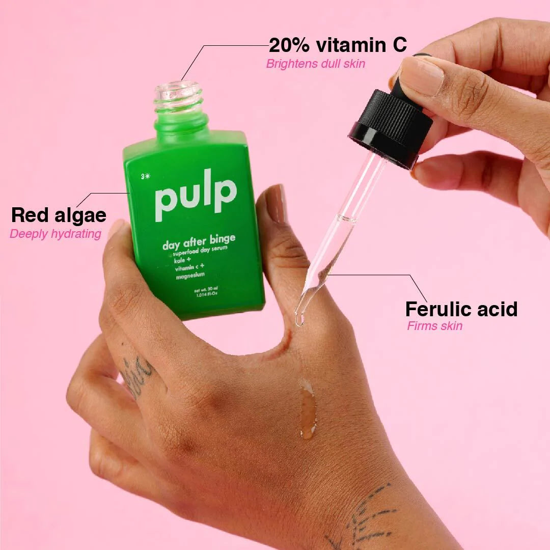 Pulp Face Serum | Day After Binge | With 20% Vitamin C | 30ml