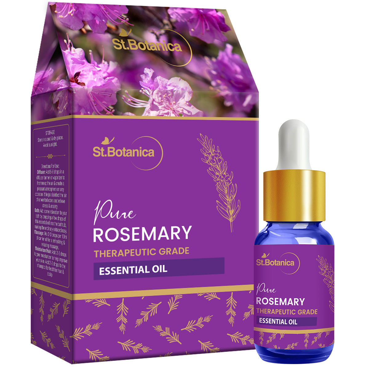 St.Botanica Pure Rosemary Essential Oil, 15ml