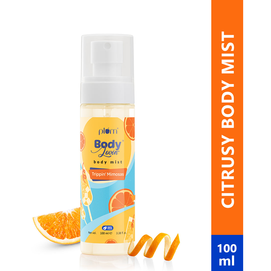 Plum BodyLovin' Trippin' Mimosas Body Mist (100 ml) | Citrusy Fragrance | Perfume Body Spray