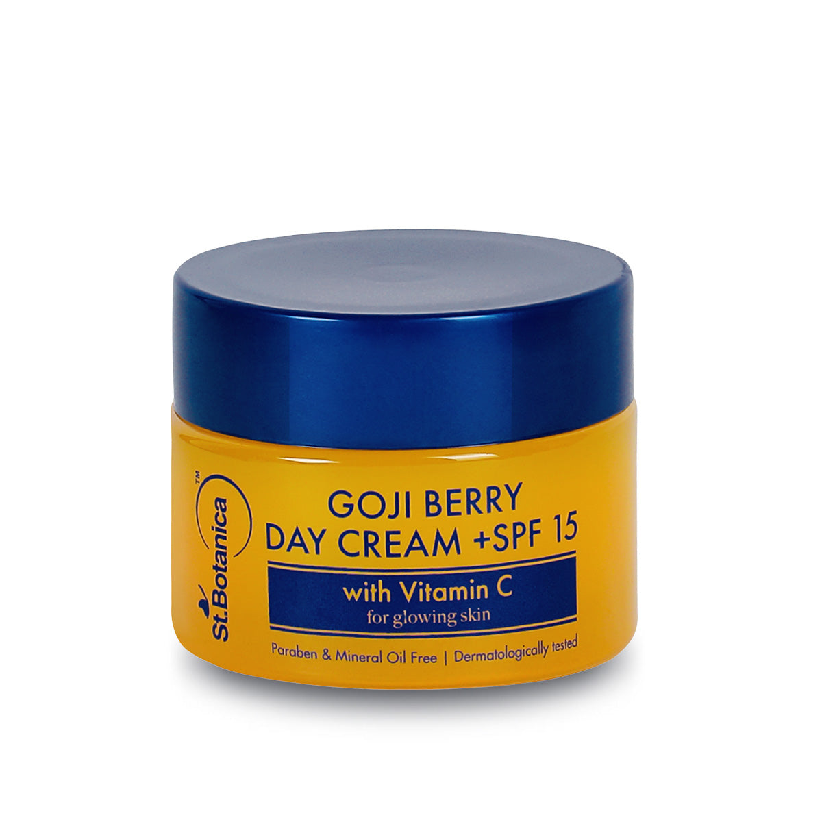 St.Botanica Goji Berry Day Cream + SPF15, 50gm with Goji Berry, 1% Vitamin C & Dragonfruit | For Bright Skin & Sun Protection | Paraben Free, Cruelty Free & Vegan