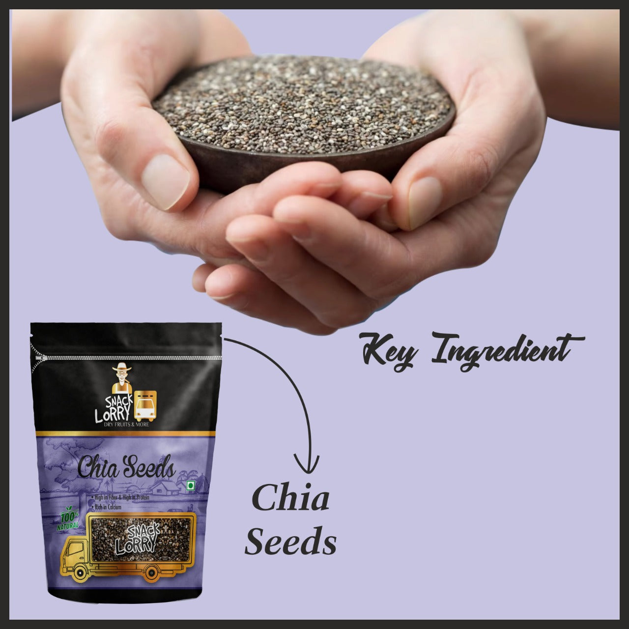 Snacklorry raw chia seeds