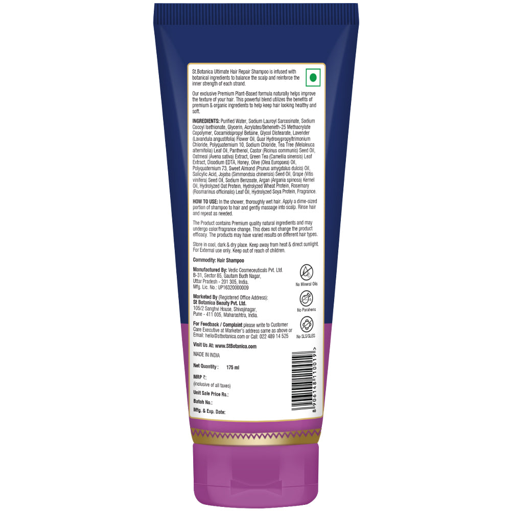 St.Botanica Ultimate Hair Repair Shampoo, 175 ml