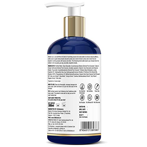 St.Botanica Coconut Oil & Bamboo Hair Strengthening Shampoo - 300ml - No Sulphate, No Parabens, No Silicon