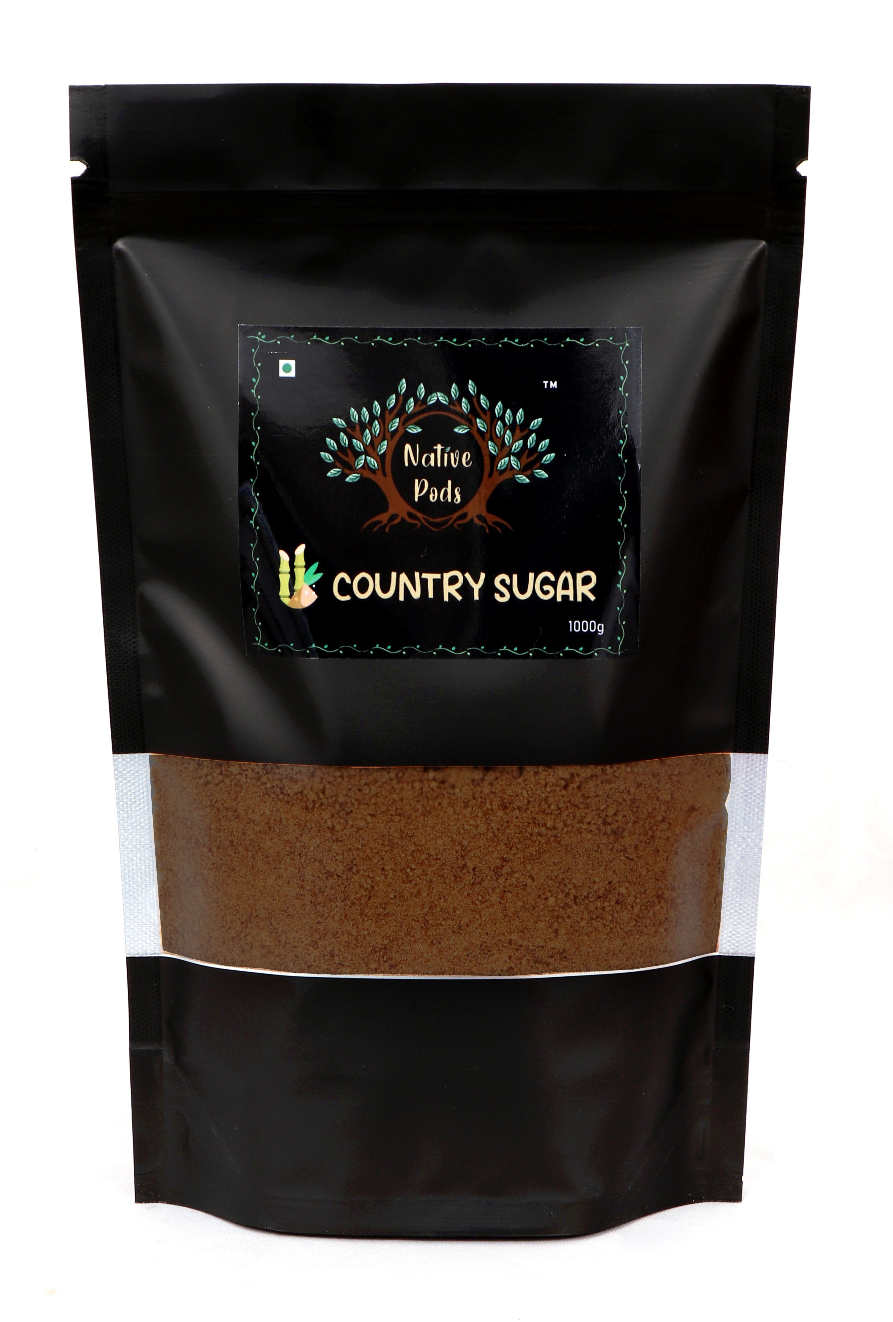 Native Pods Jaggery Powder | Country Sugar / Nattu Sakkarai | White Sugar Subtitute
