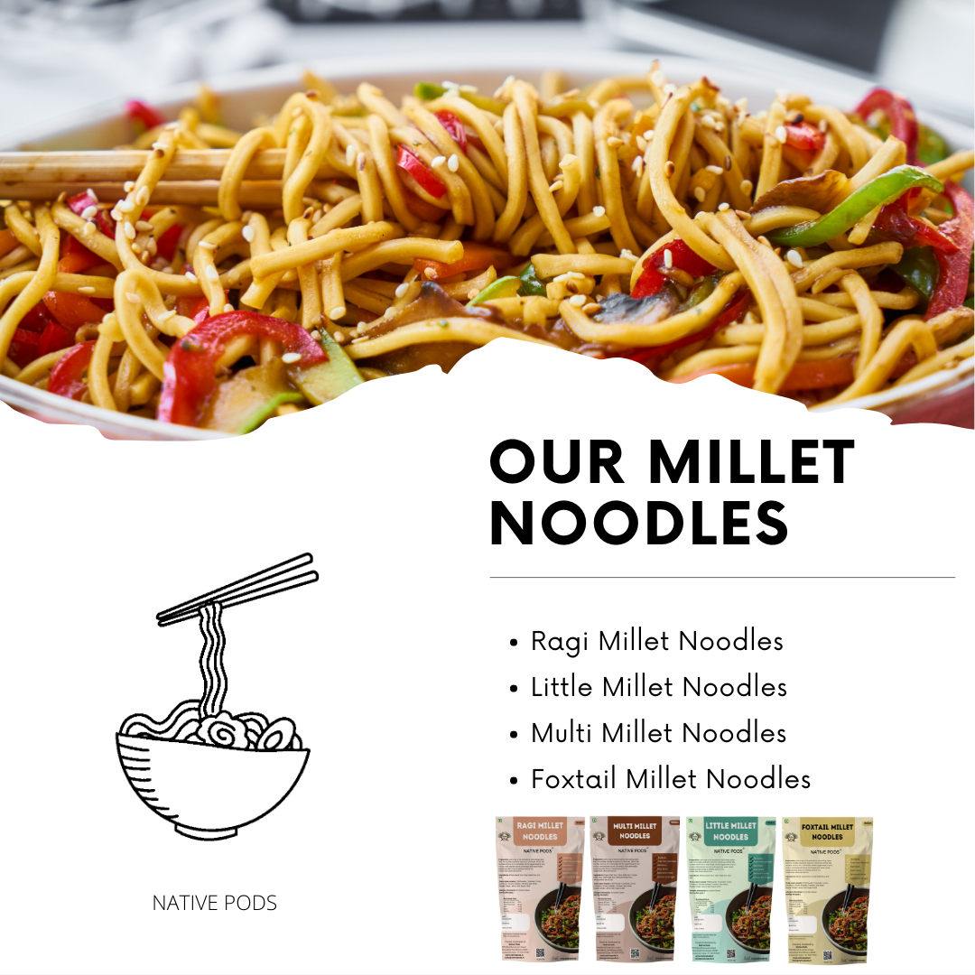 Native Pods Multi Millet Noodles | Not Fried | No MSG | No Maida