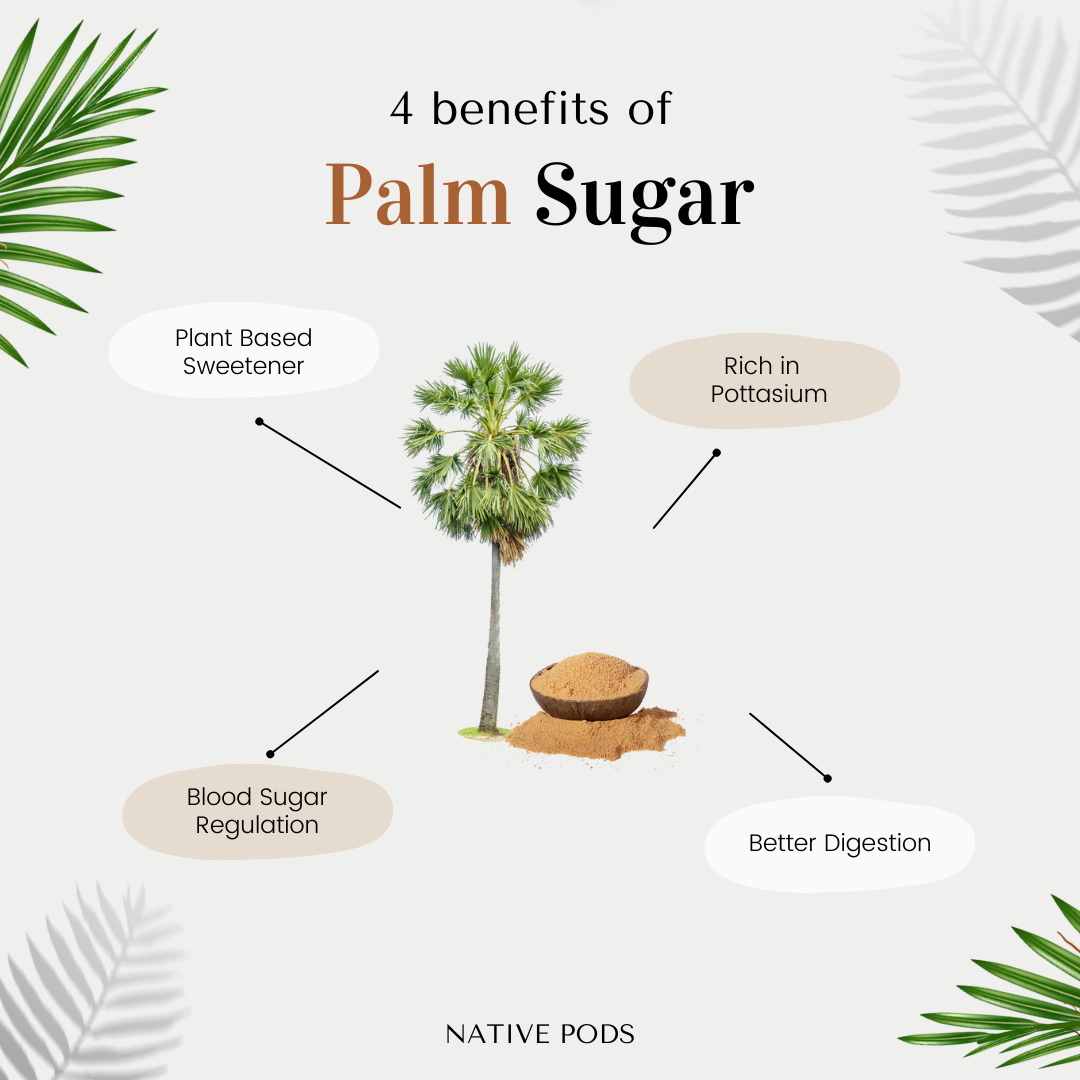 Native Pods Palm Jaggery Powder | Palm Sugar | Sugar Substitute | Natural Sweetener | 250gm