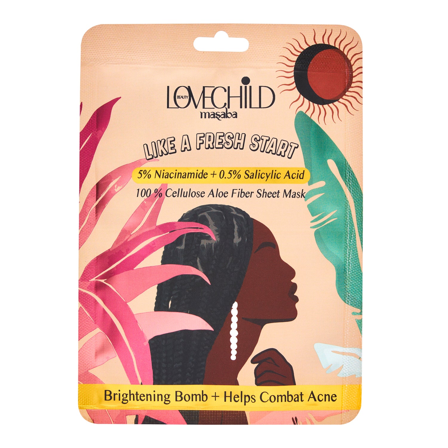 LoveChild Masaba - Like A Fresh Start - 100 % Cellulose Aloe Fiber Sheet Mask