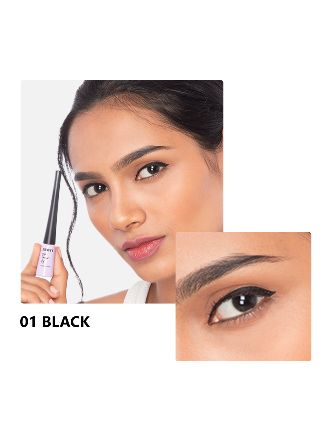 Plum Eye-Swear-By Matte Liner | Water-Proof | Quick Drying | 01 Black 