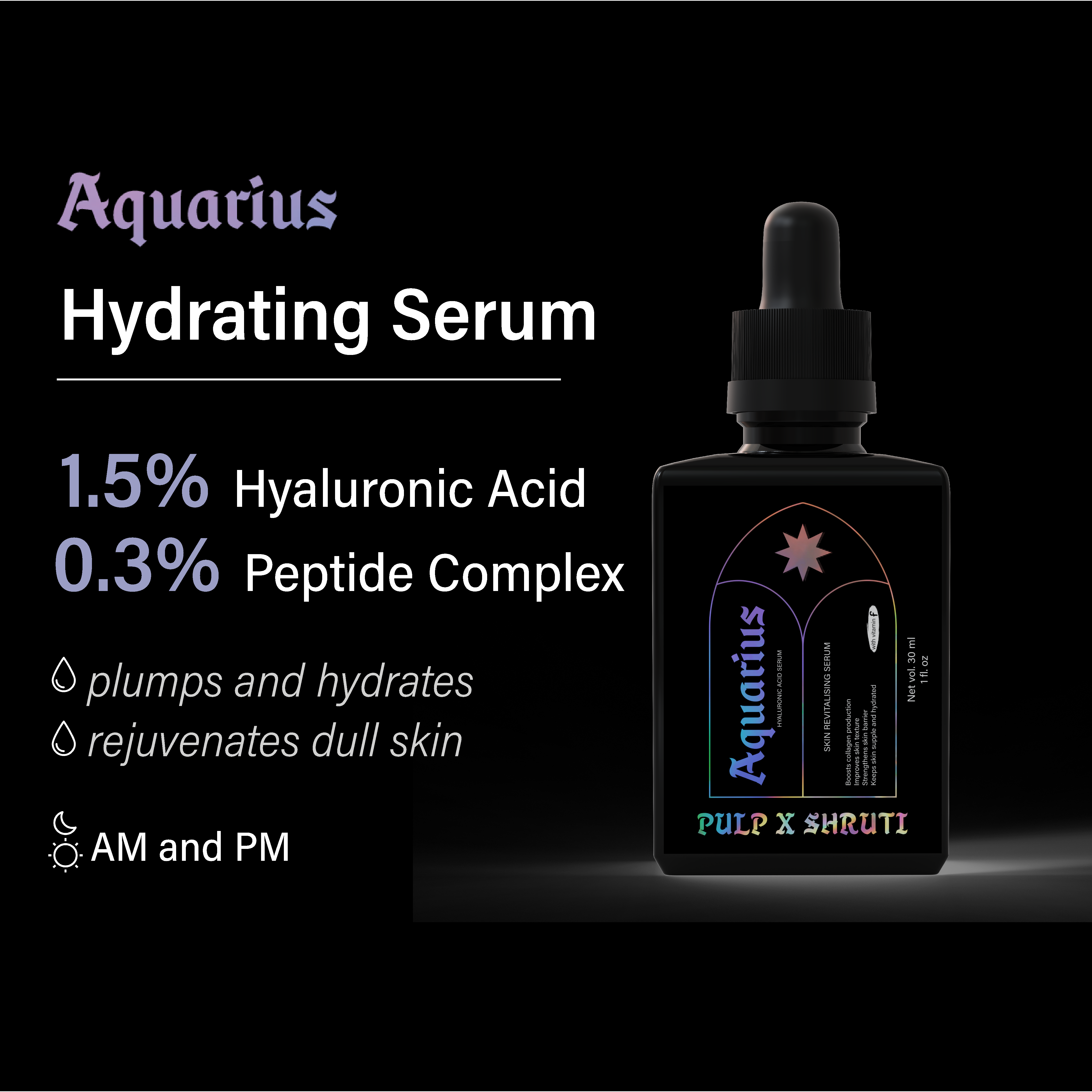 Pulp Face Serum | Aquarius | Ultra Hydrating | Tripeptide
