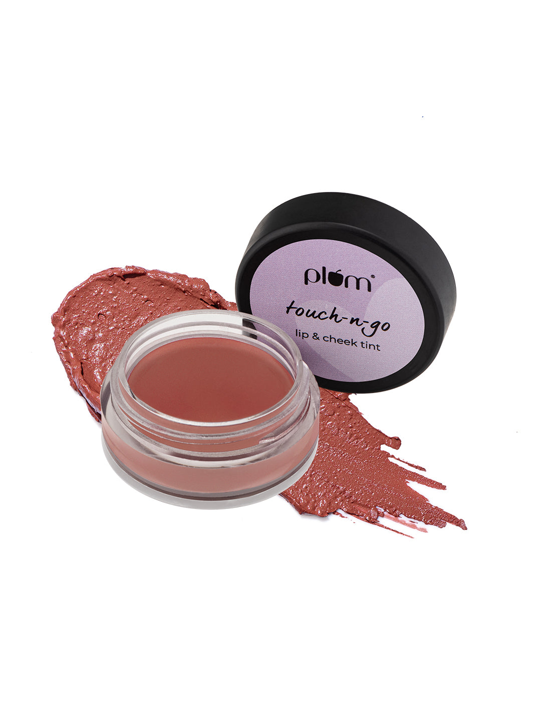 Plum Touch-N-Go Lip & Cheek Tint | Highly Pigmented | Effortless Blending | Bare It Is - 121 (Soft Nude) | 5ml
