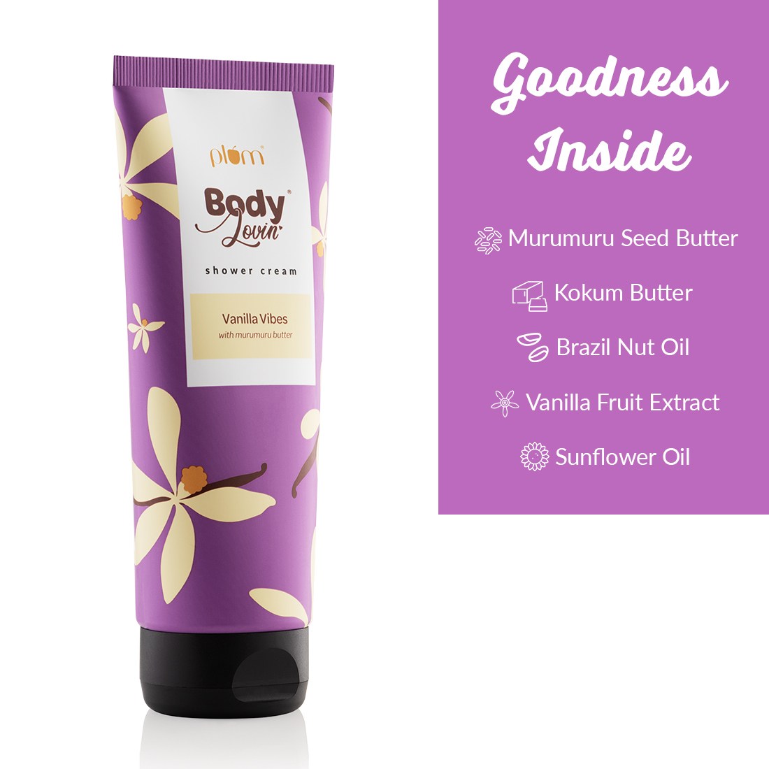 Plum BodyLovin' Vanilla Vibes Shower Cream (Body Wash)