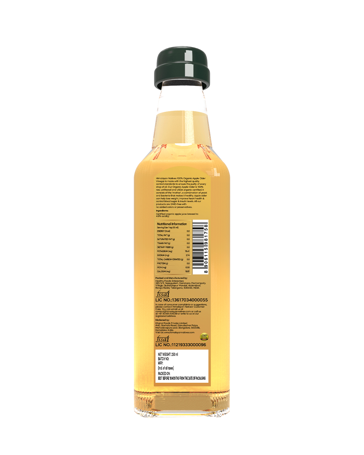 Himalayan Native Organic Apple Cider Vinegar | 500ML