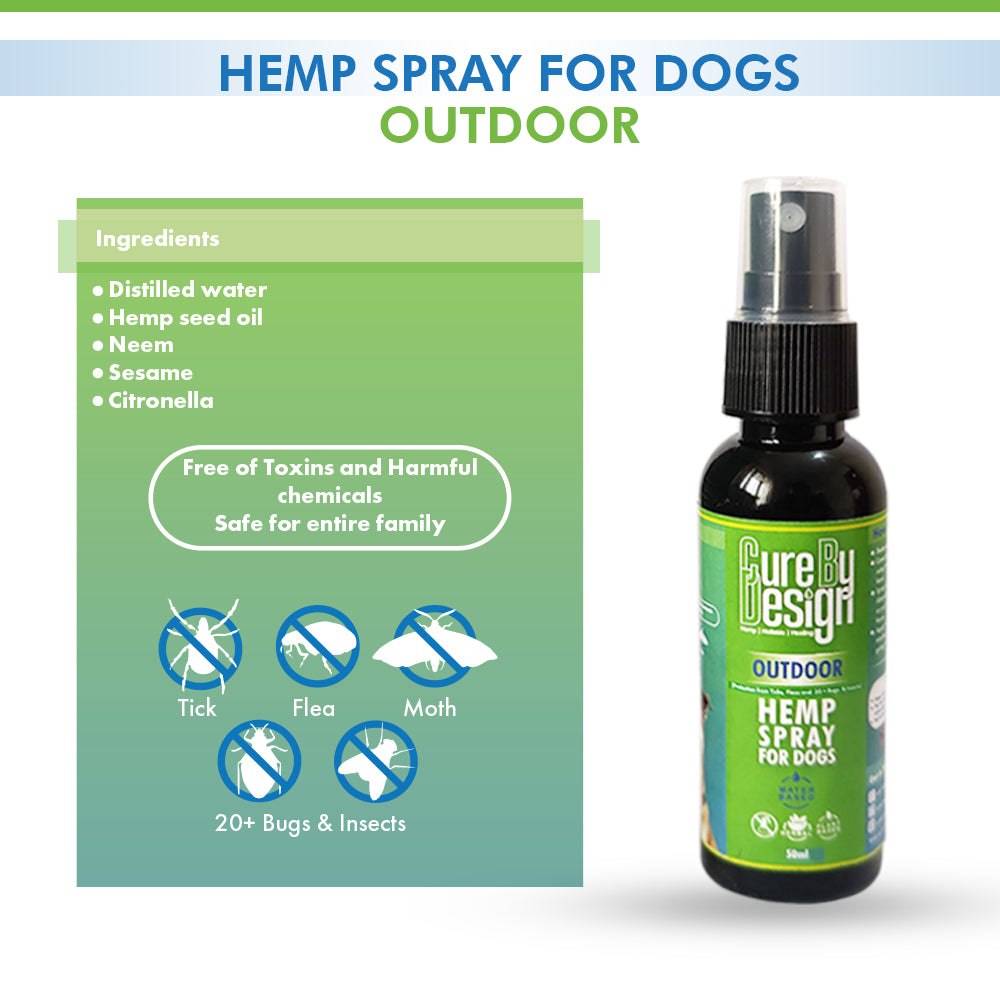 Cure By Design Hemp Spray for Pets - Outdoor