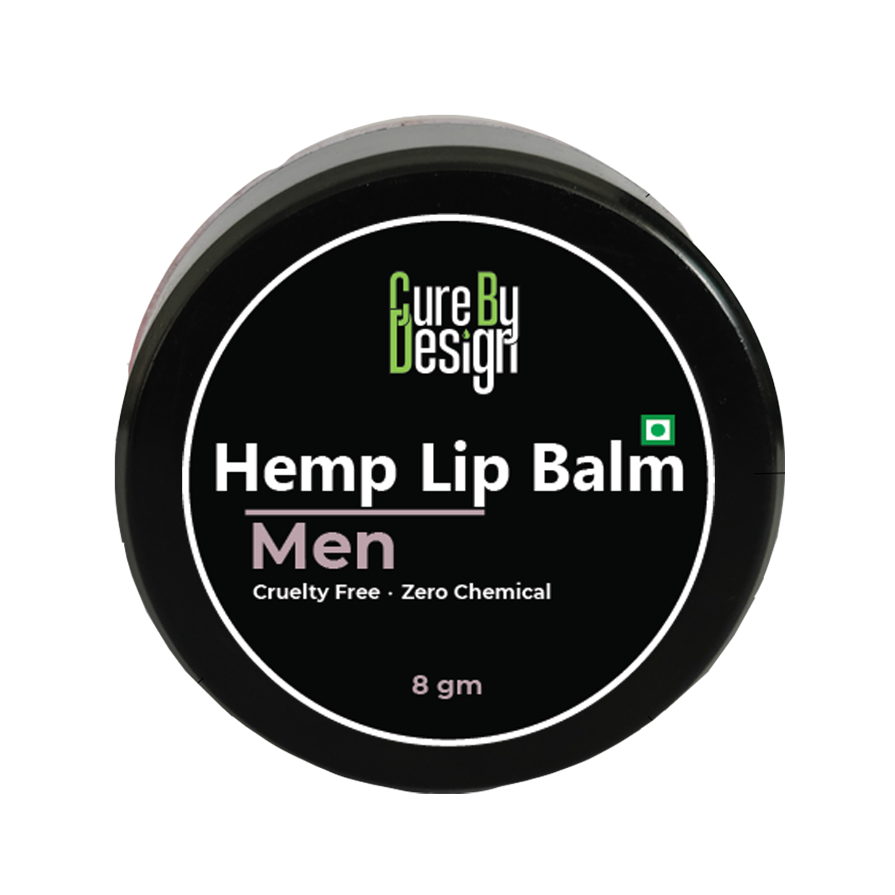Cure By Design Hemp Lip Balm Musk for Men 8gm