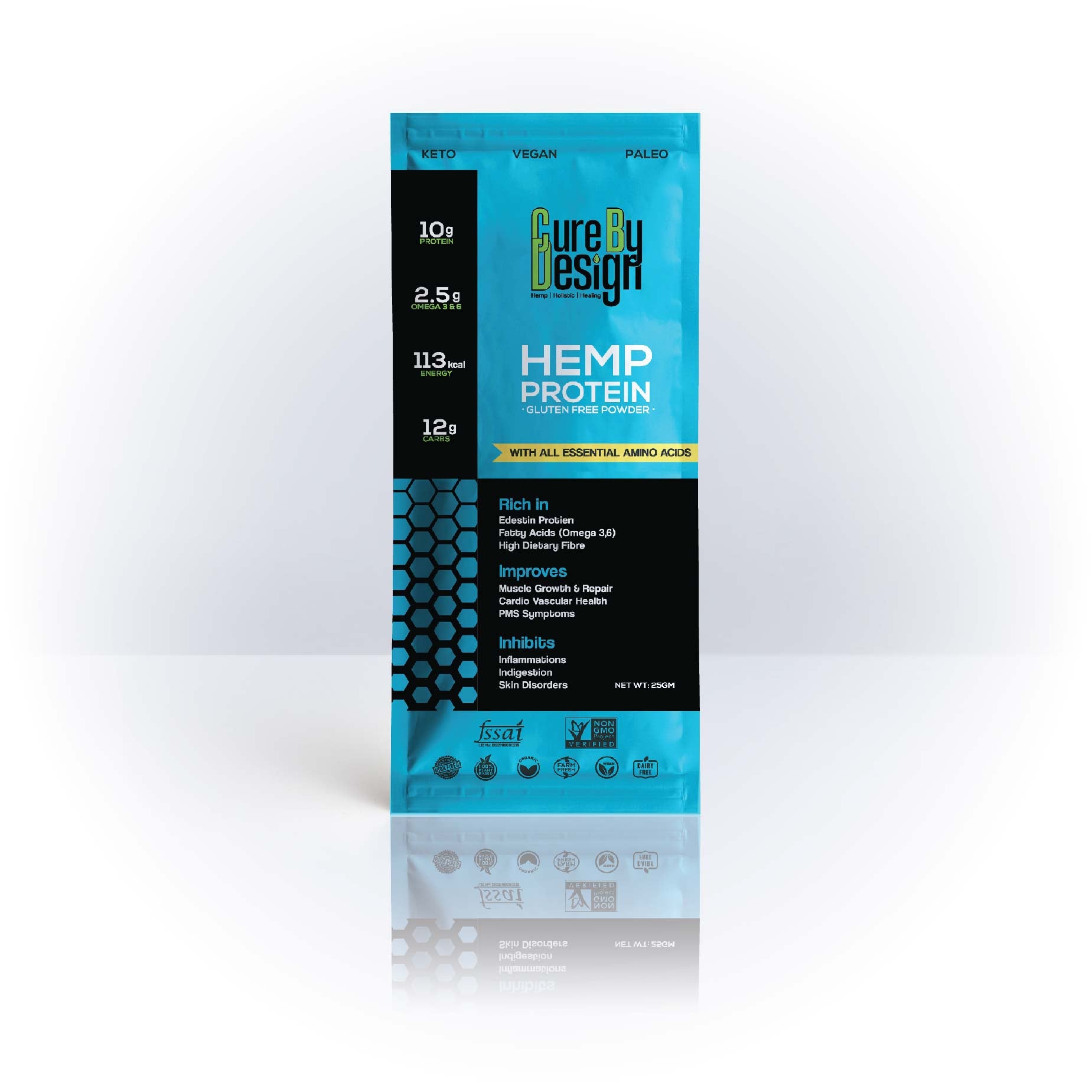 Cure By Design Hemp Protein Powder