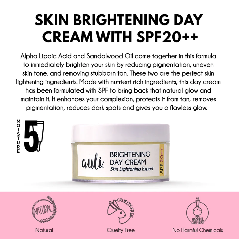 Auli Skin Brightening Day Cream with SPF | 50gm