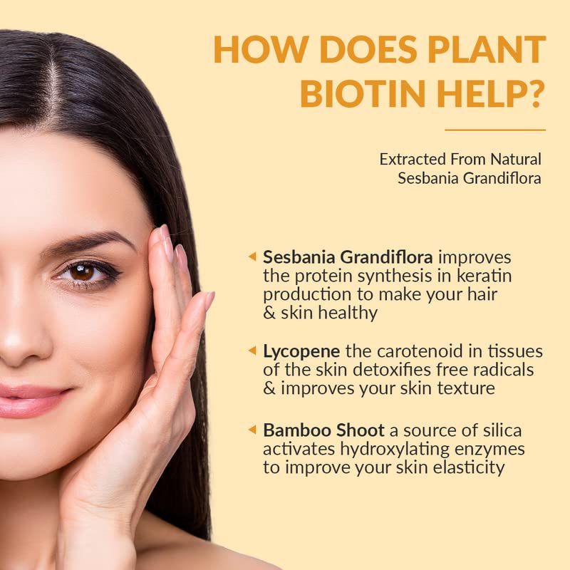 BBetter Plant Biotin Supplement I For Hair & Skin I 10 Sachets