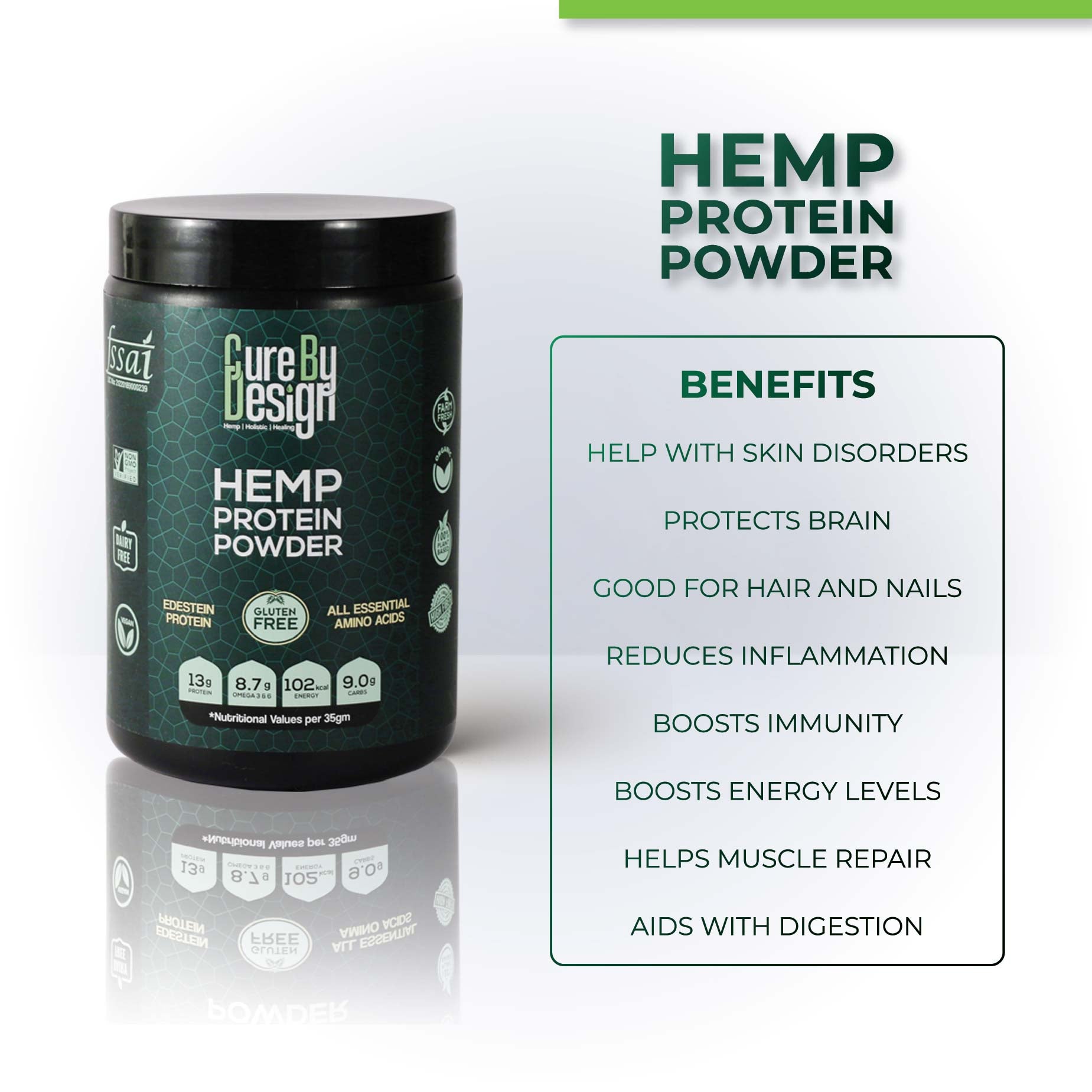 Cure By Design Hemp Protein
